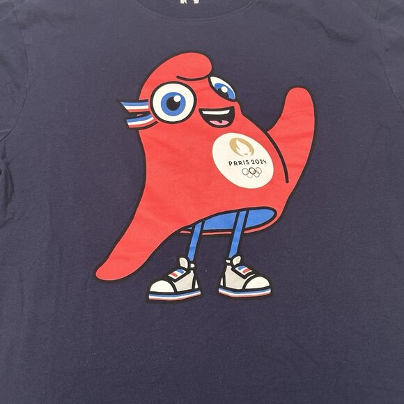 Paris 2024 Olympics Blue T-shirt THE PHRYGE - Men's Size Medium Official - Picture 2 of 9